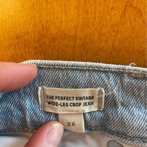 Madewell Perfect Vintage Crop Jean, size 26